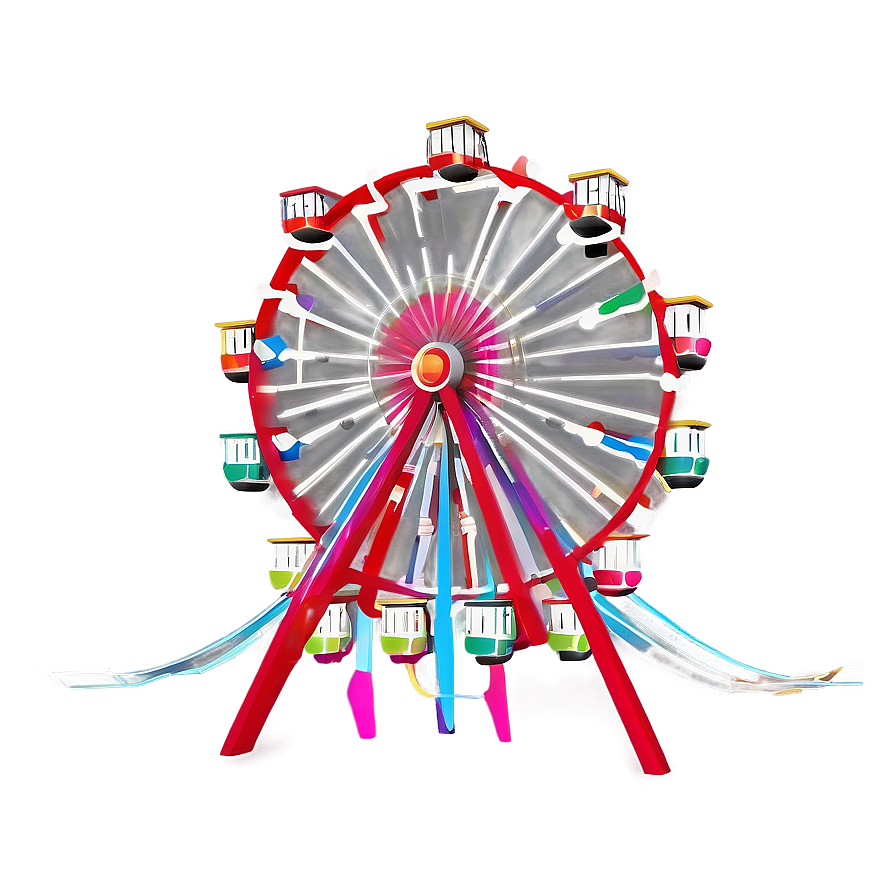 Abstract Ferris Wheel Art Png 4 PNG