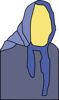 Abstract Figure Blueand Yellow PNG