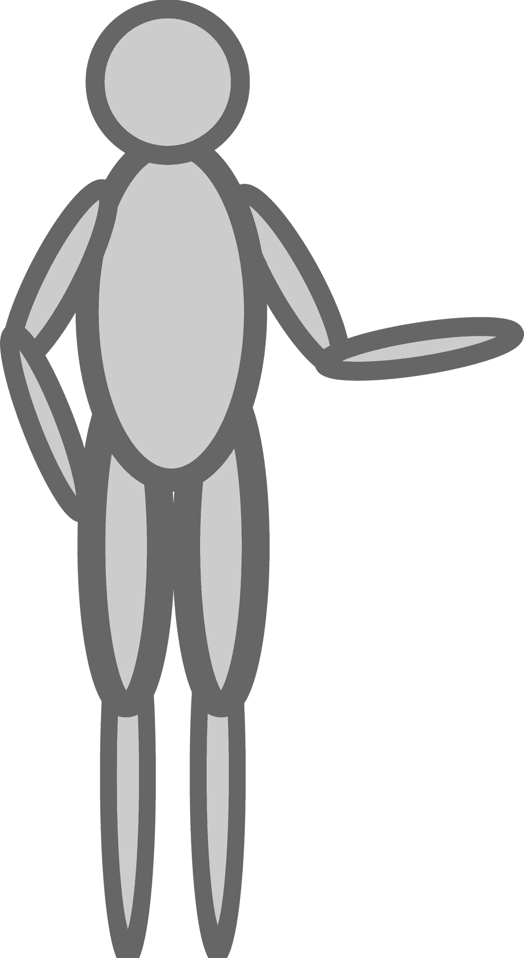 Abstract Figure Holding Sword PNG
