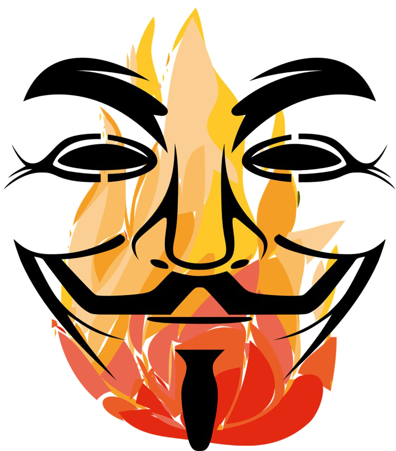 Abstract Fire Mask Graphic PNG