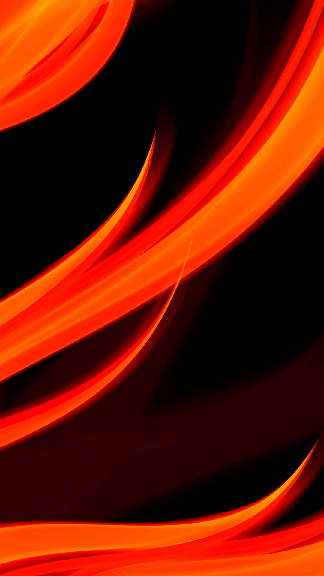 Abstract Fire Orange Phone Wallpaper
