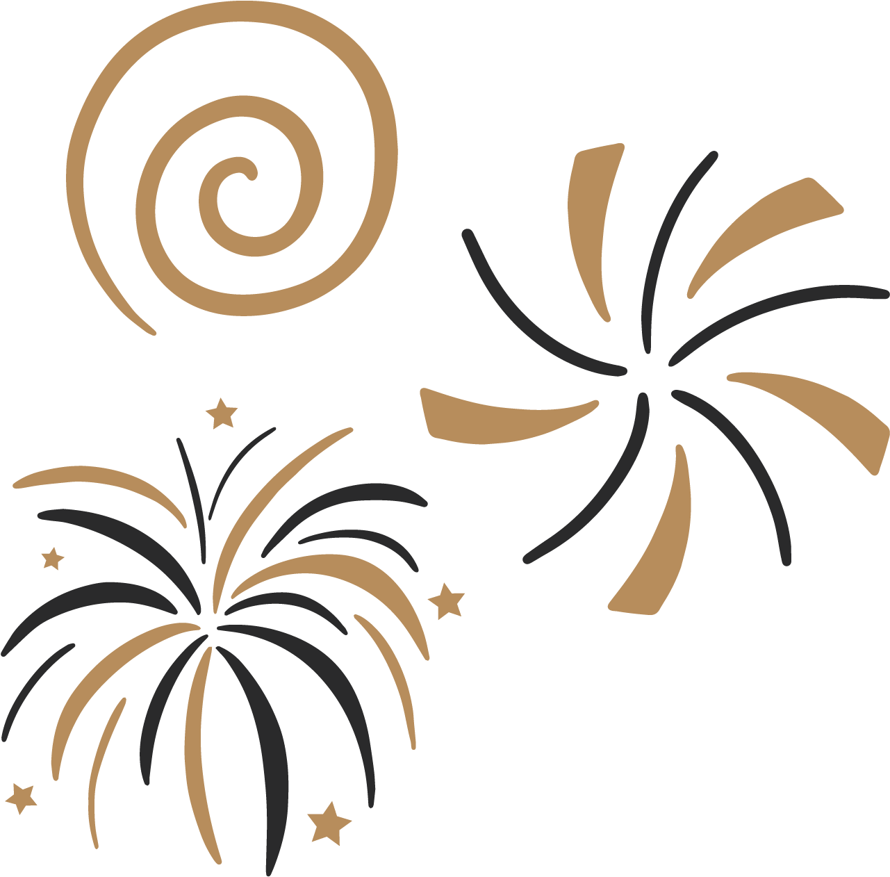 Abstract Fireworks Graphic PNG