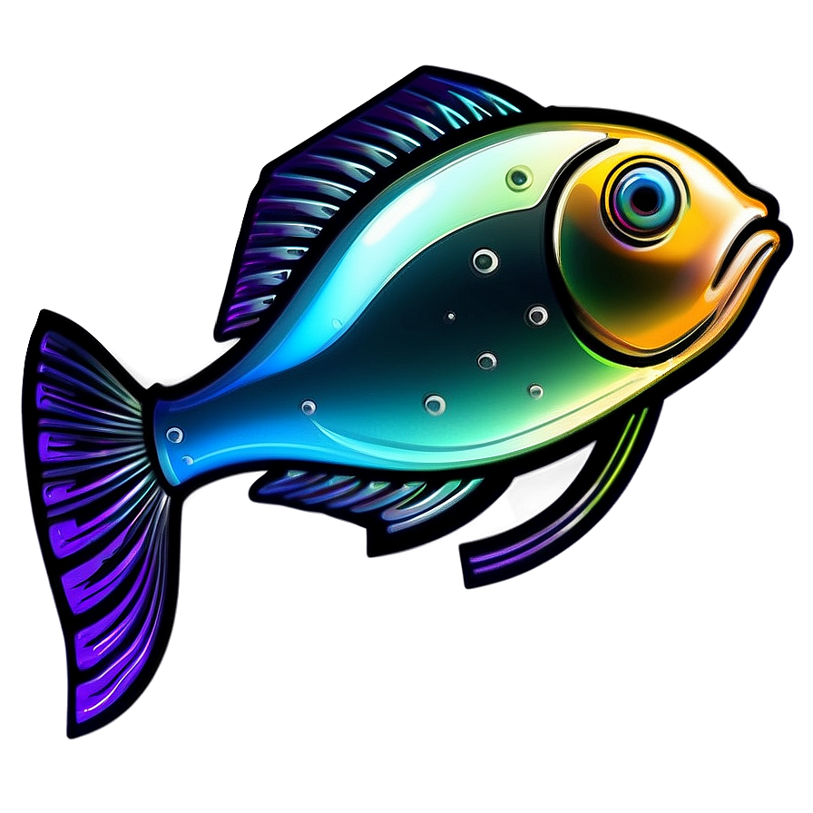 Abstract Fish Shape Png 06262024 PNG