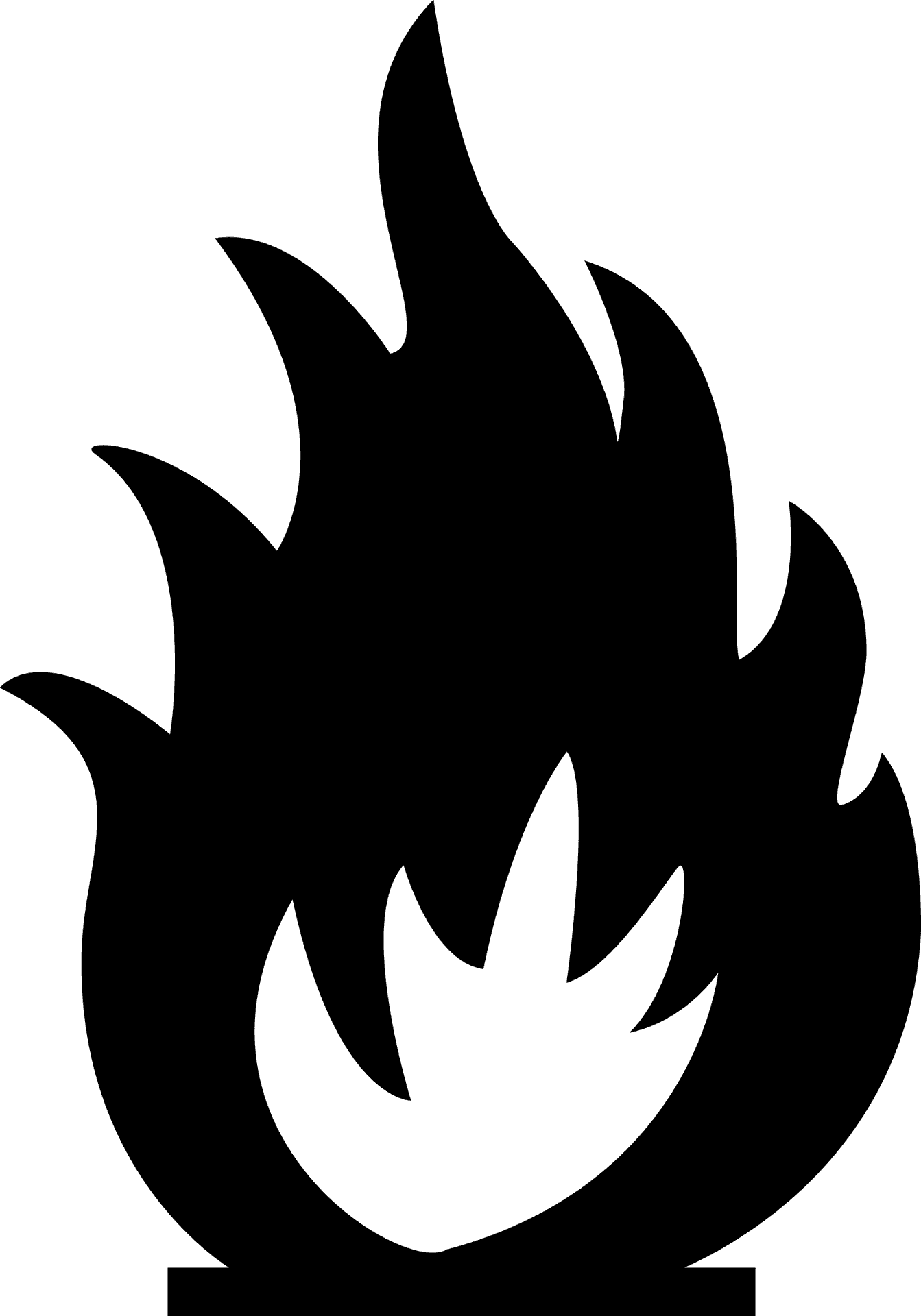 Abstract Flame Icon Vector PNG