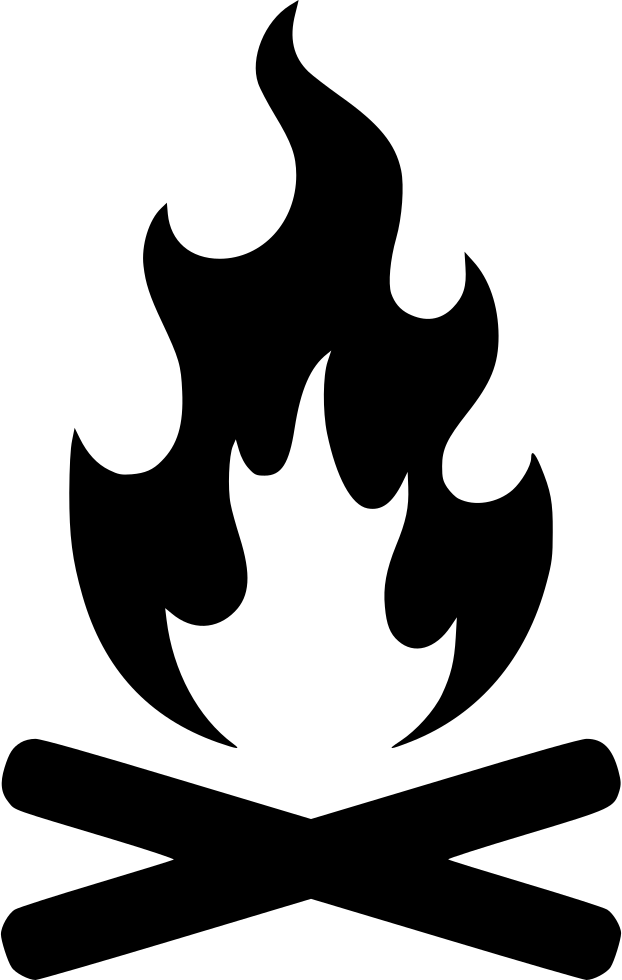 Abstract Flame Icon Vector PNG