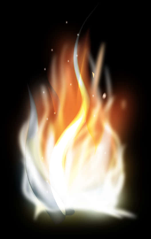 Abstract_ Flame_ Illustration PNG