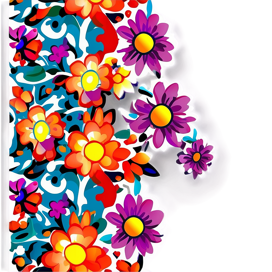 Abstract Floral Pattern Png 06202024 PNG