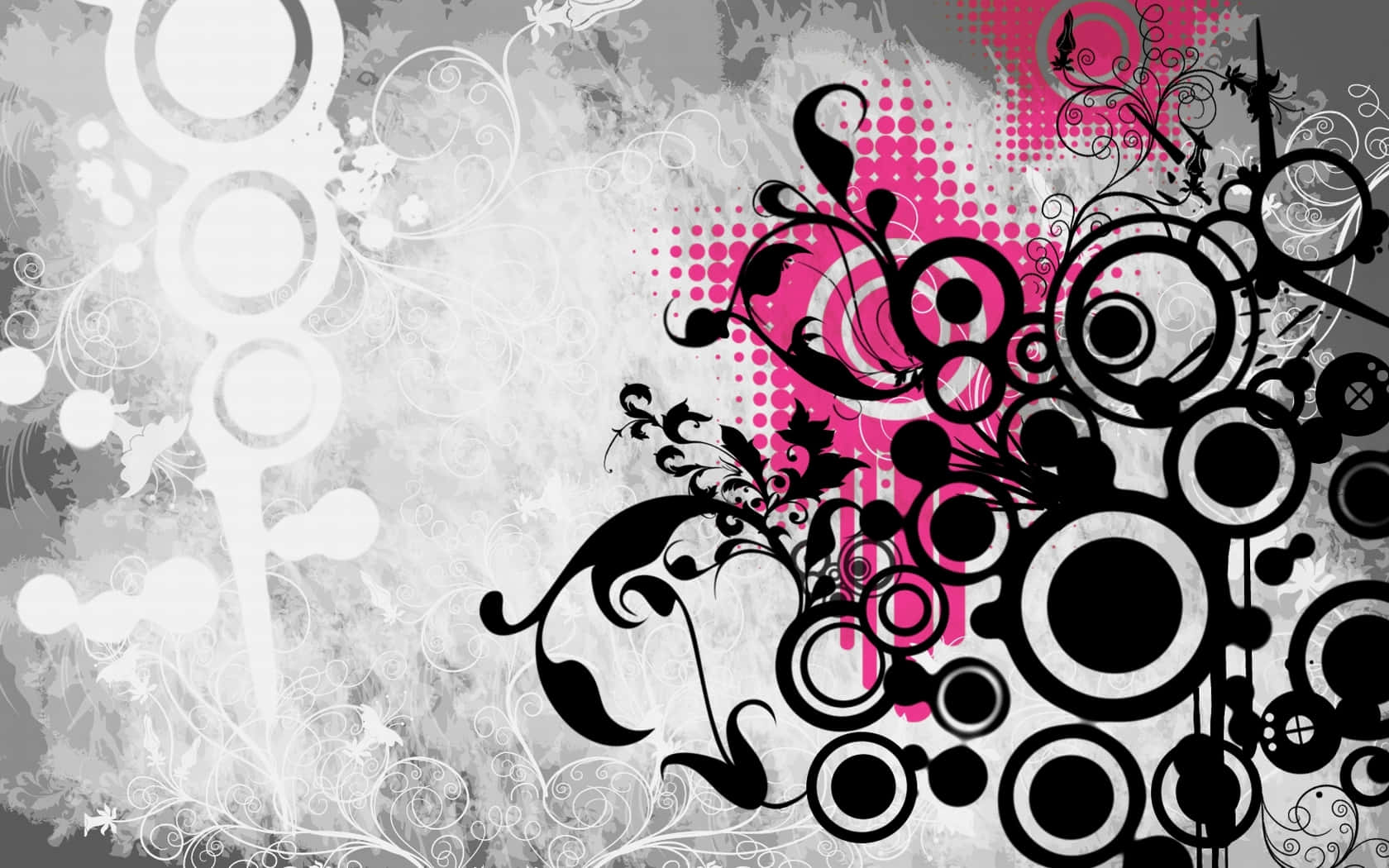 Abstract Floral Vector Design Wallpaper