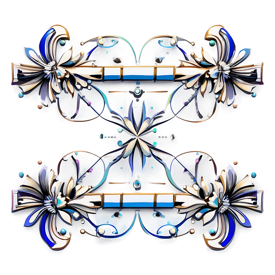 Abstract Floral Vector Design PNG