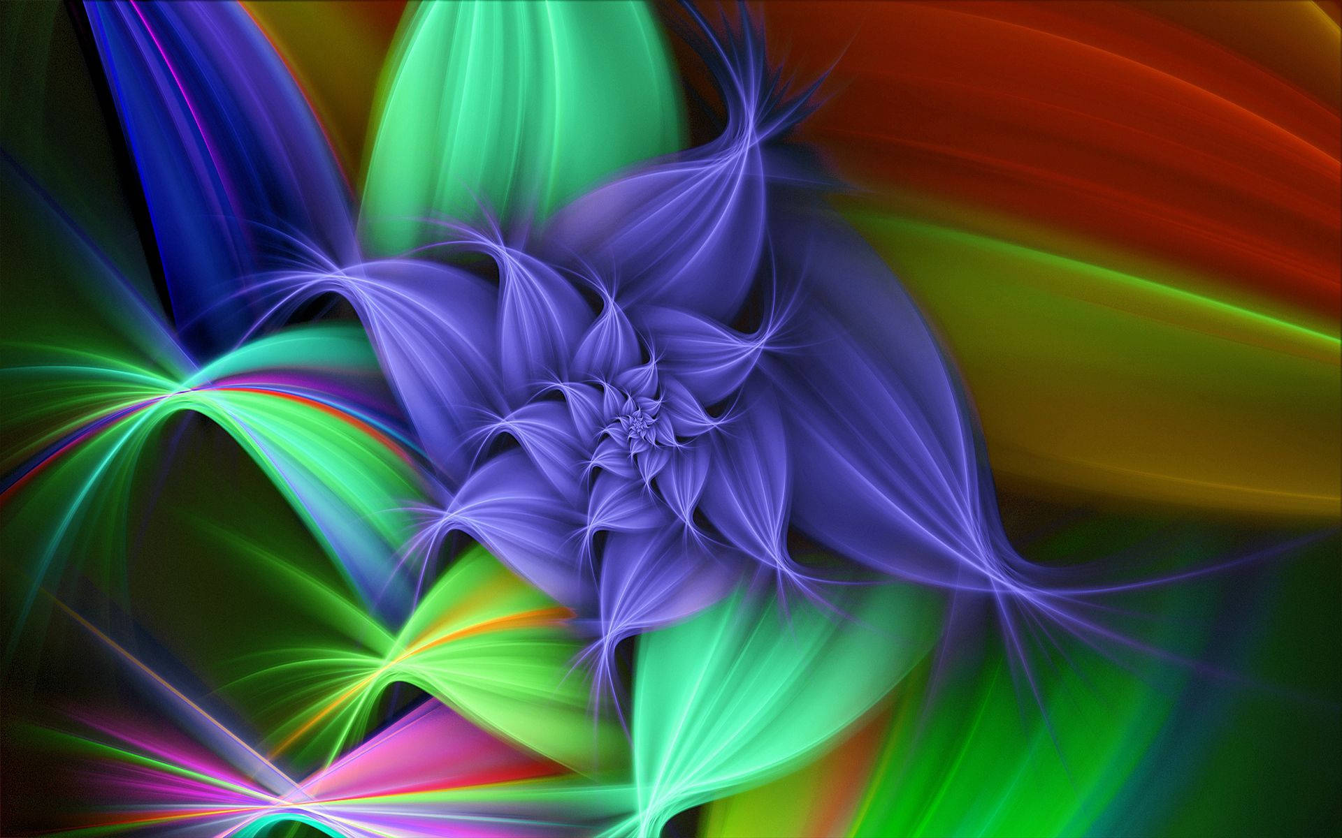 'Vibrant colors come alive in this abstract flower pattern.' Wallpaper