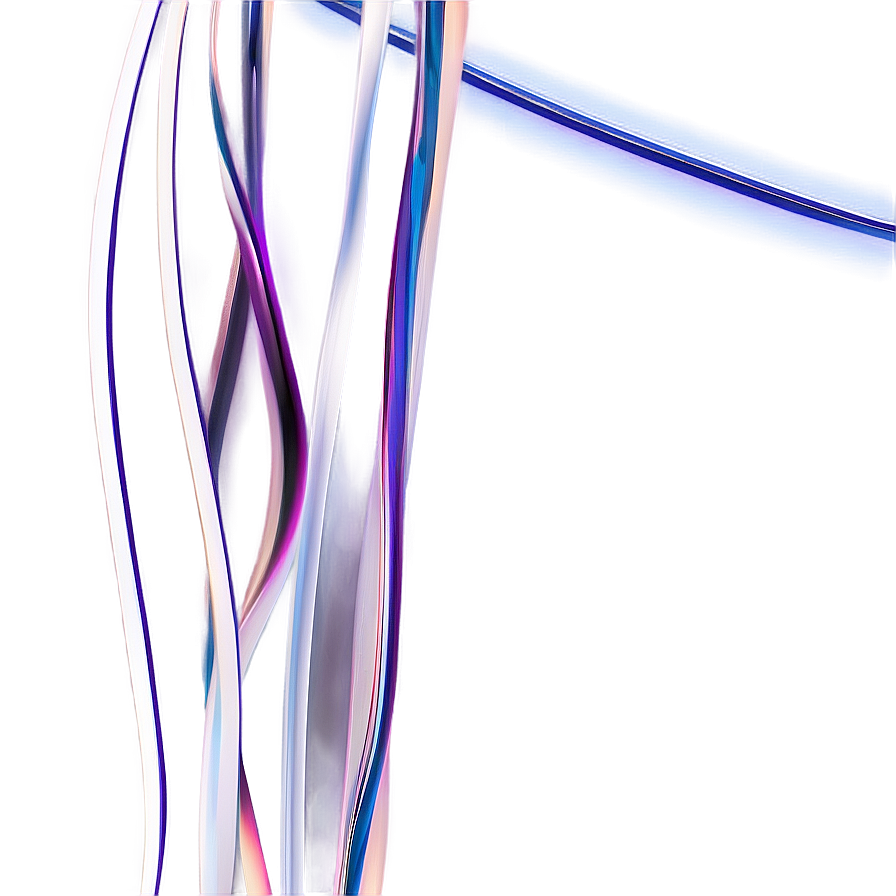 Abstract Fluid Lines Art PNG