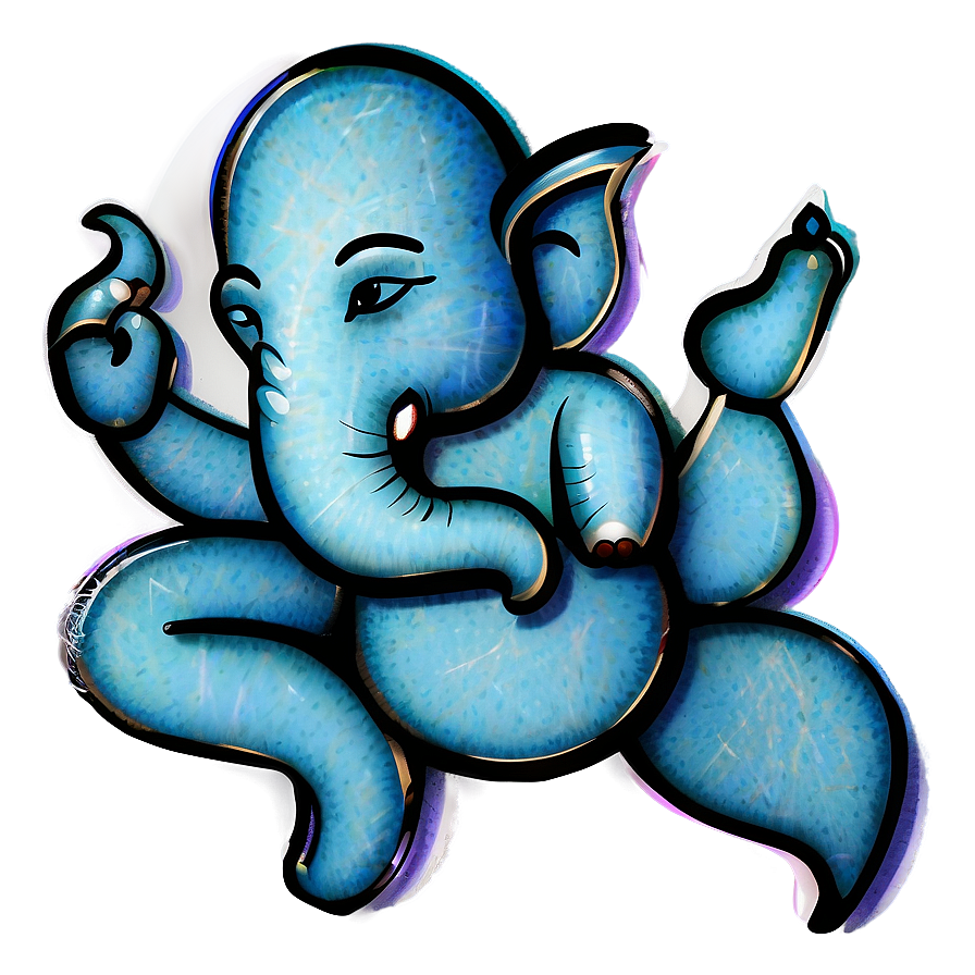 Abstract Ganesh Art Png 26 PNG