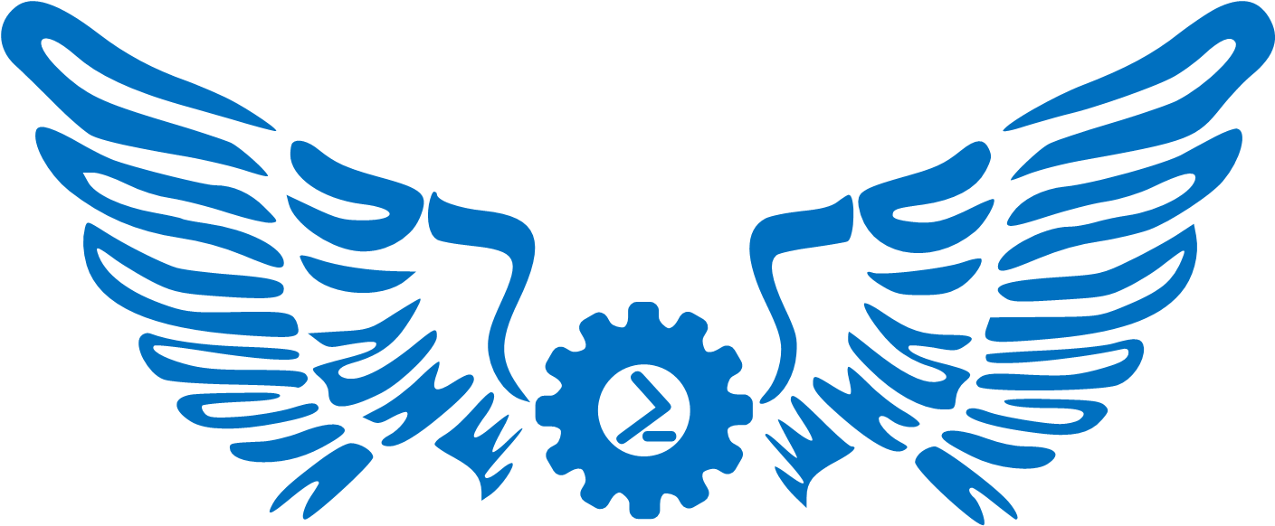 Abstract Garuda Wingsand Cog Design PNG