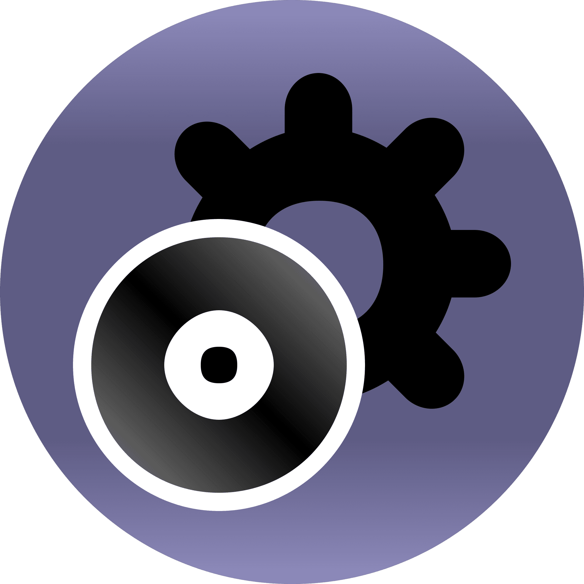 Abstract Gearand Speaker Icon PNG