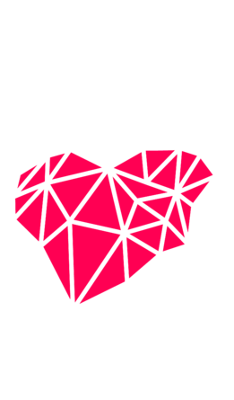 Abstract Geometric Apple Design PNG