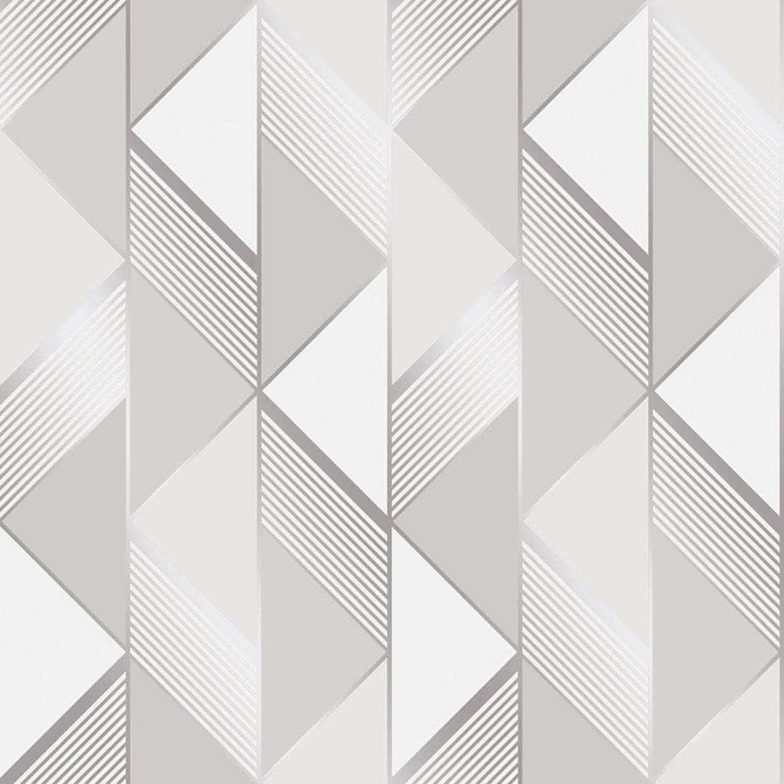 Abstract Geometric Gray Pattern Wallpaper