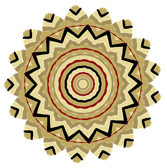Abstract Geometric Mandala Art PNG
