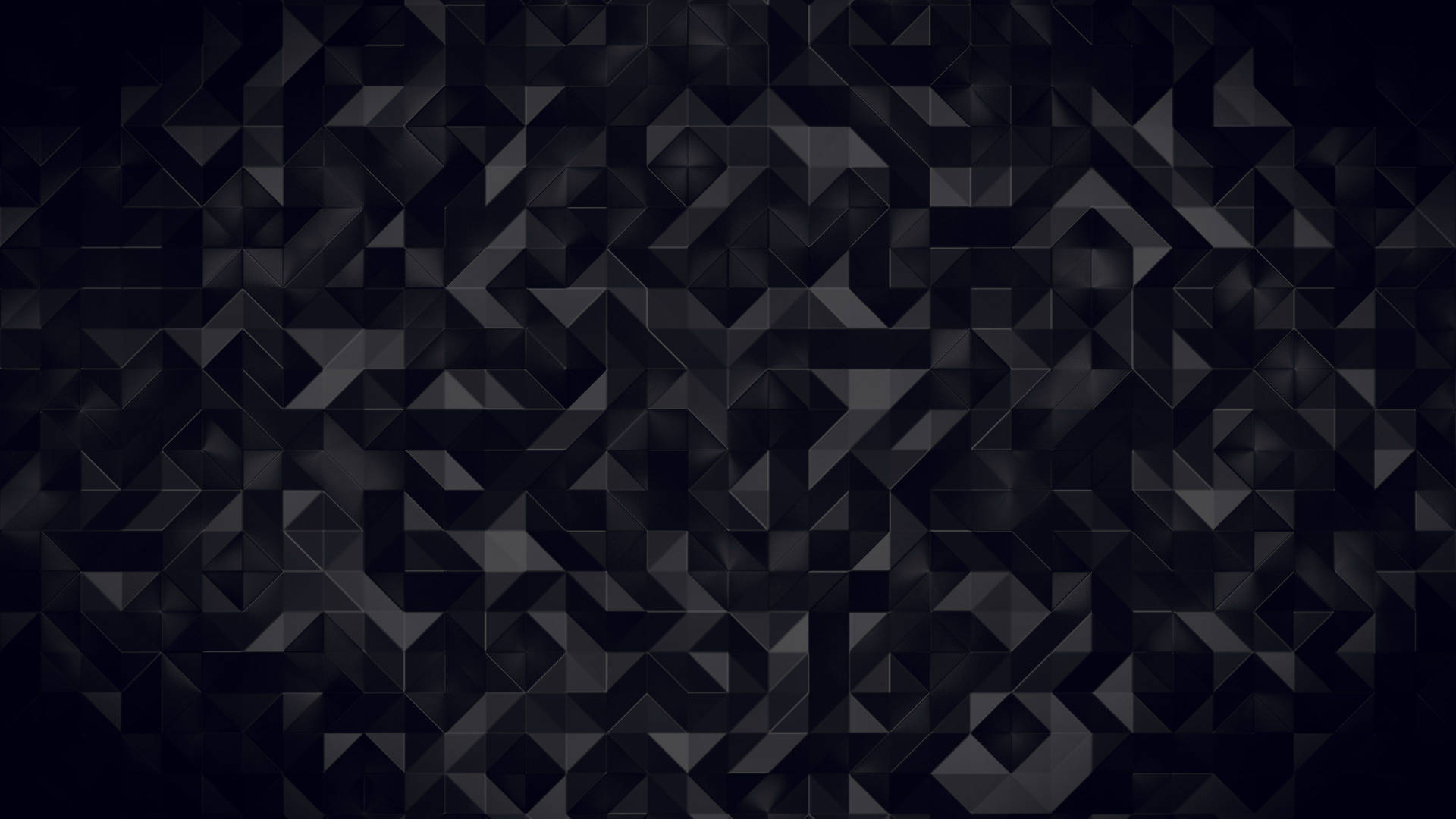 Abstract Geometric Pattern On Blank Black Wallpaper