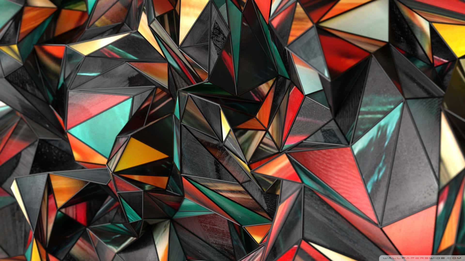 Abstract Geometric Polygon Artwork Wallpaper