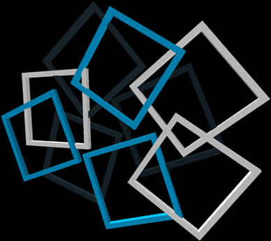 Abstract Geometric Squares Design PNG