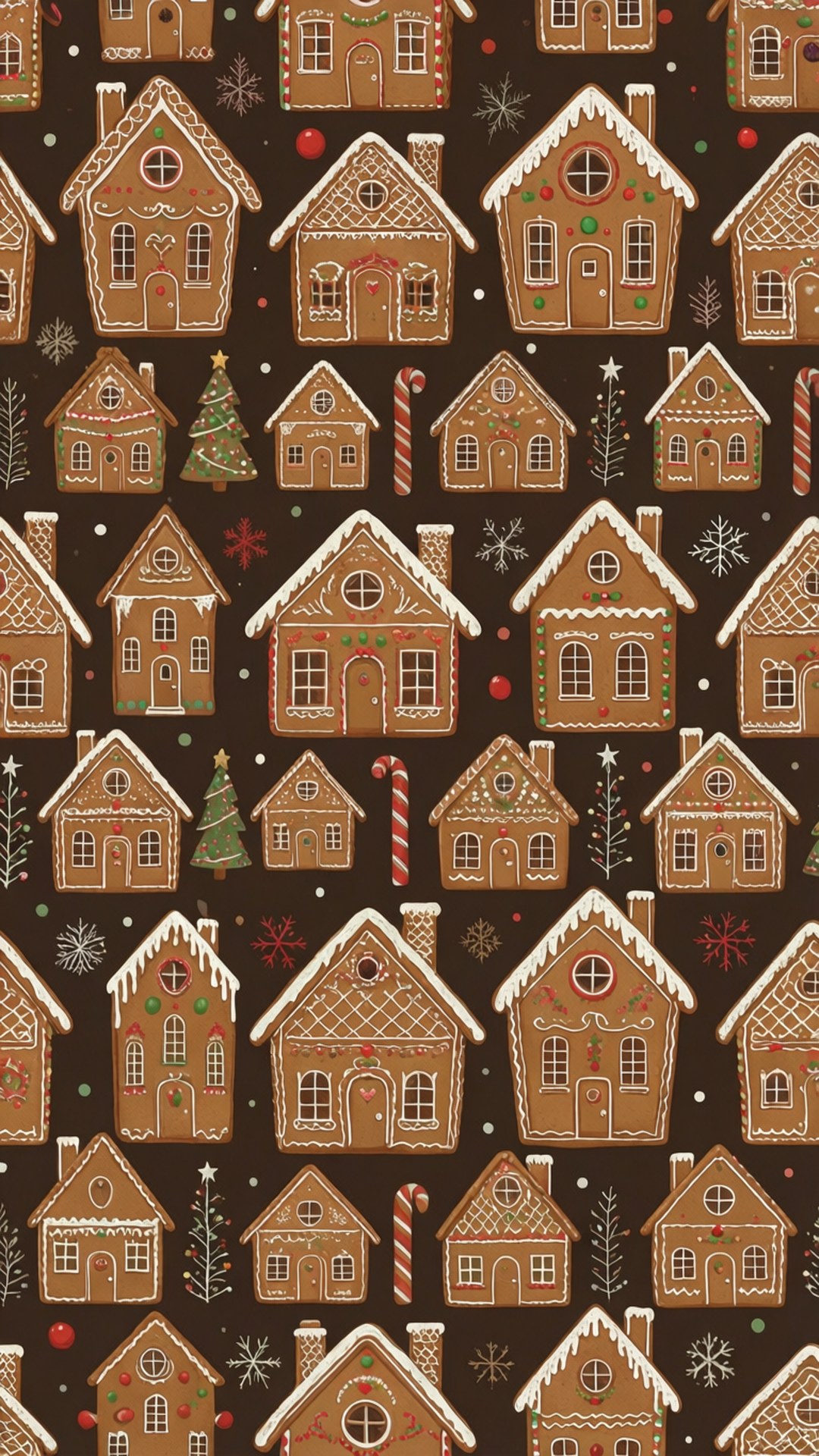 Abstrakt peberkagehus mønster Wallpapers