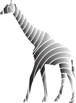 Abstract Giraffe Silhouette PNG