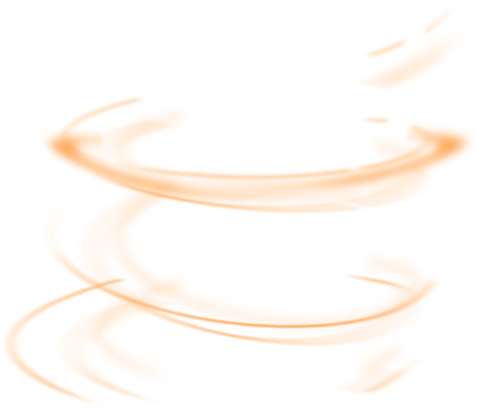 Abstract Glowing Orange Swirl PNG