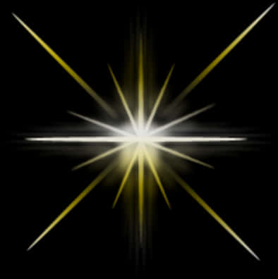 Abstract Glowing Starburst Sparkle PNG