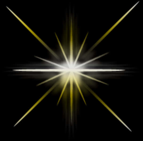 Abstract Glowing Starburst Sparkle PNG