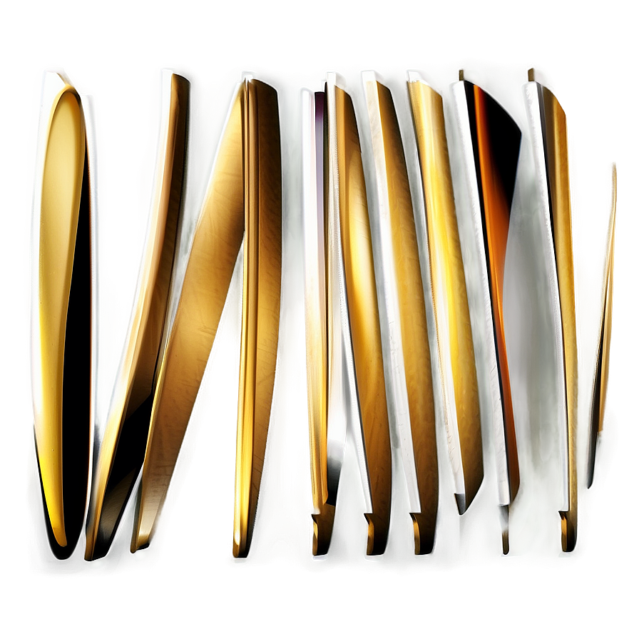 Abstract Gold Lines Png 06262024 PNG