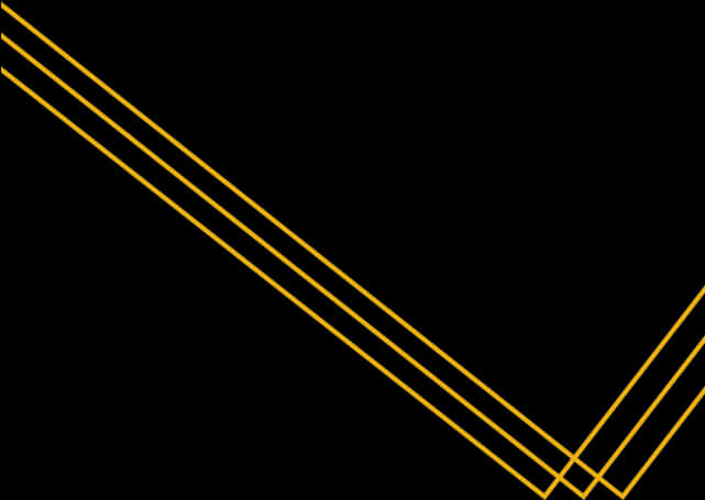 Abstract Gold Lineson Black Background PNG