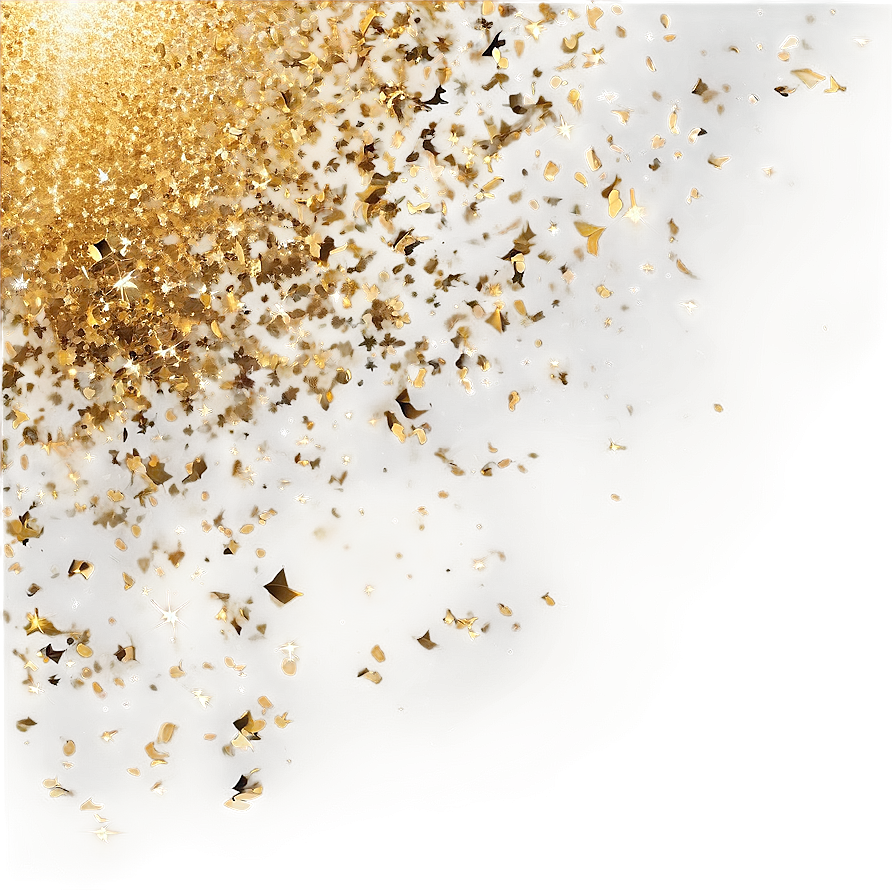Abstract Gold Sparkle Field Png Dik PNG