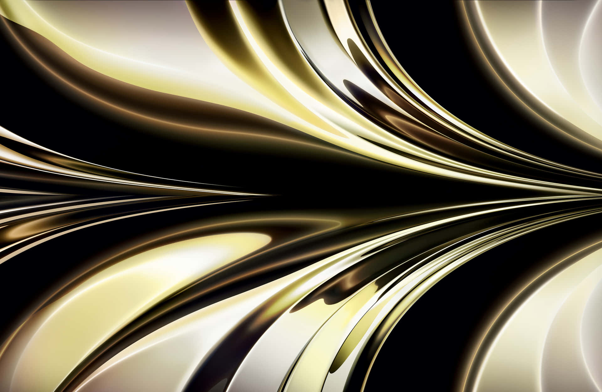 Abstract Golden Swirls Background Wallpaper
