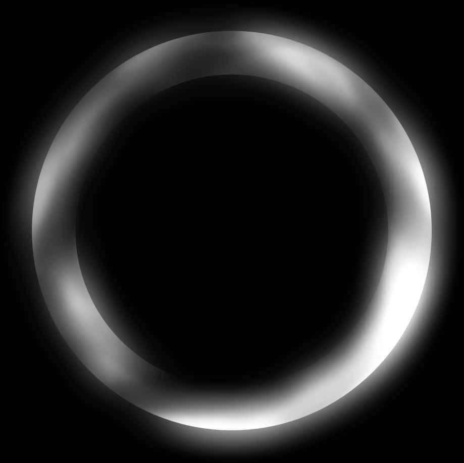 Abstract Blackand White Circle Gradient PNG