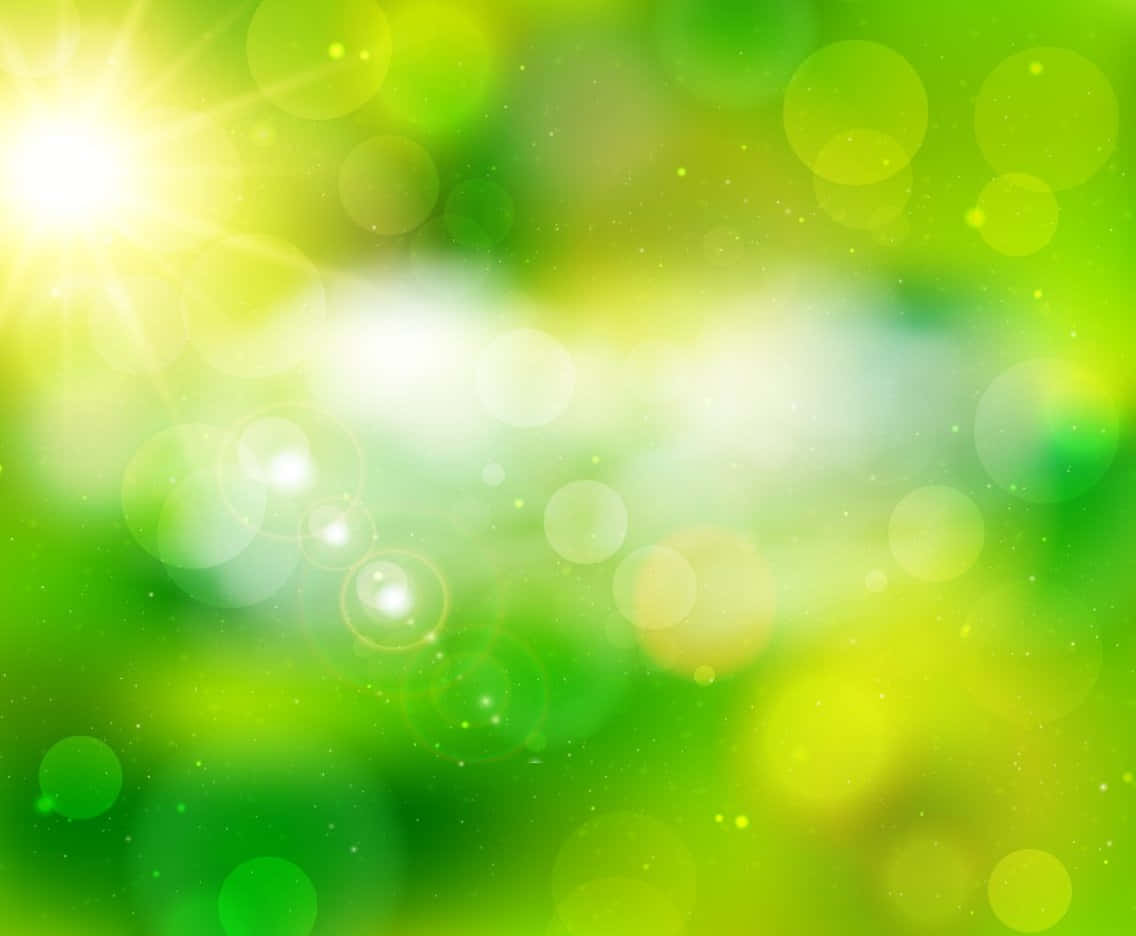 Image  Bright, Colorful and Vibrant Abstract Green Background