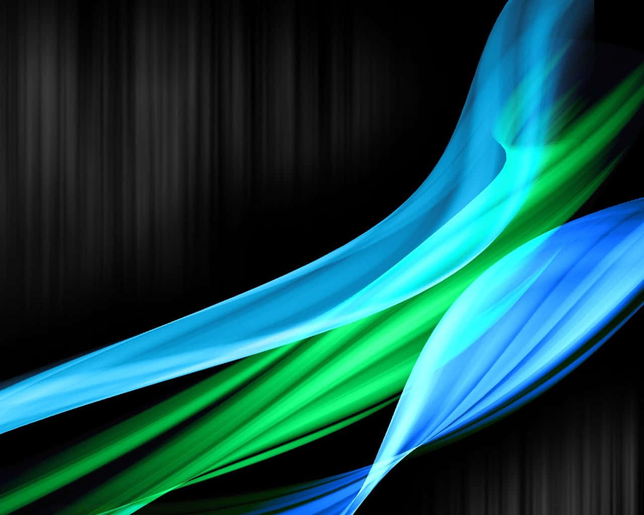 A Blue And Green Abstract Background With A Black Background