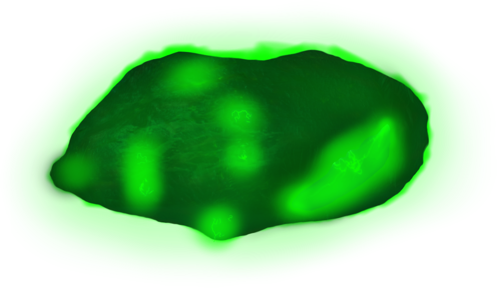 Abstract Green Blob Illustration PNG