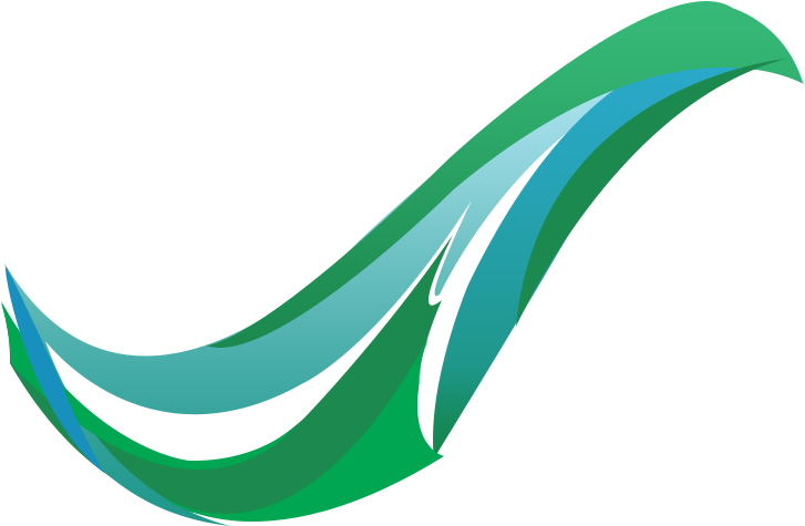 Abstract Green Blue Swoosh Logo PNG