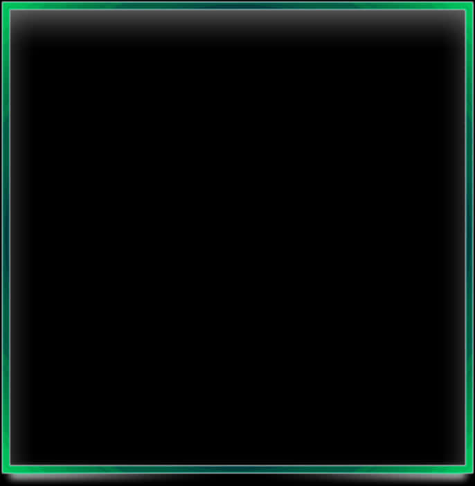 Abstract Green Border Frame PNG