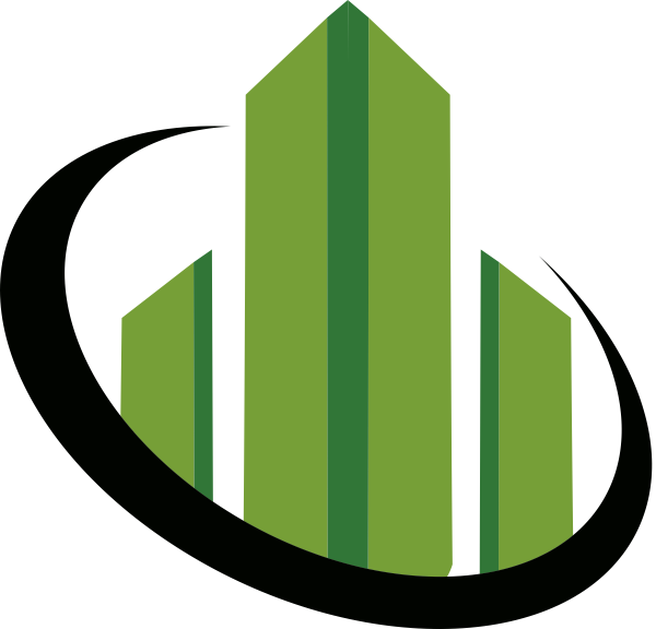 Abstract Green Building Logo PNG