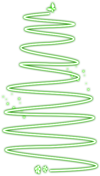 Abstract Green Christmas Tree PNG