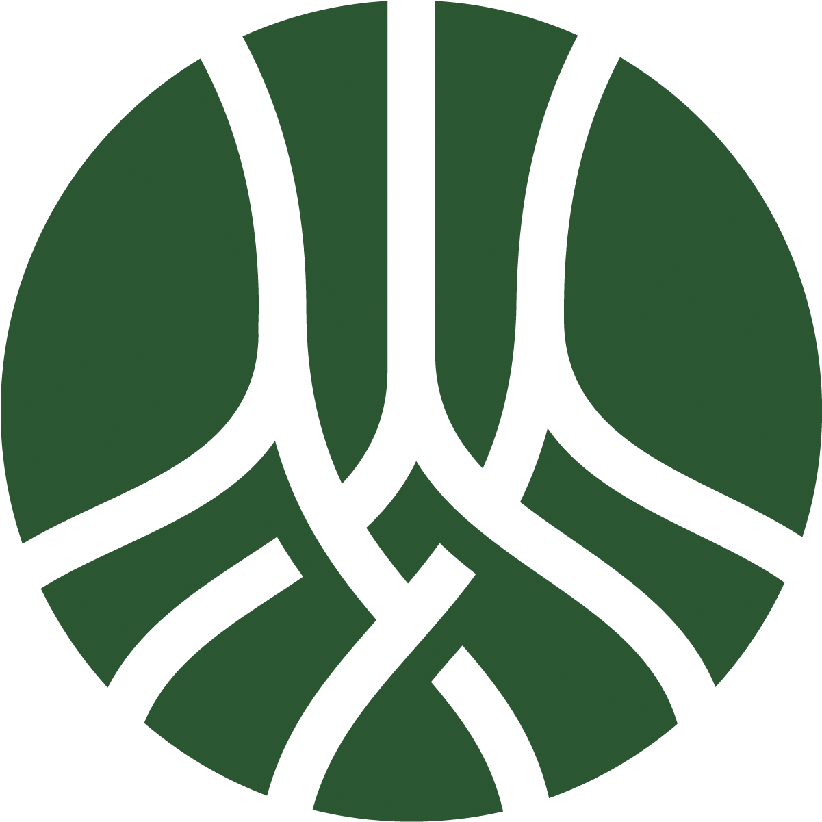 Abstract Green Circular Logo PNG