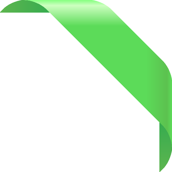 Abstract Green Curve PNG