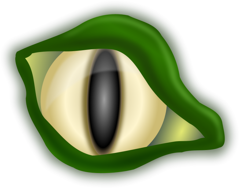 Abstract Green Eye Clipart PNG