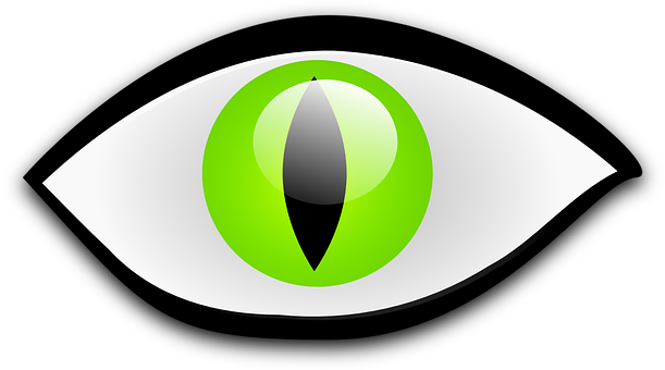 Abstract Green Eye Graphic PNG