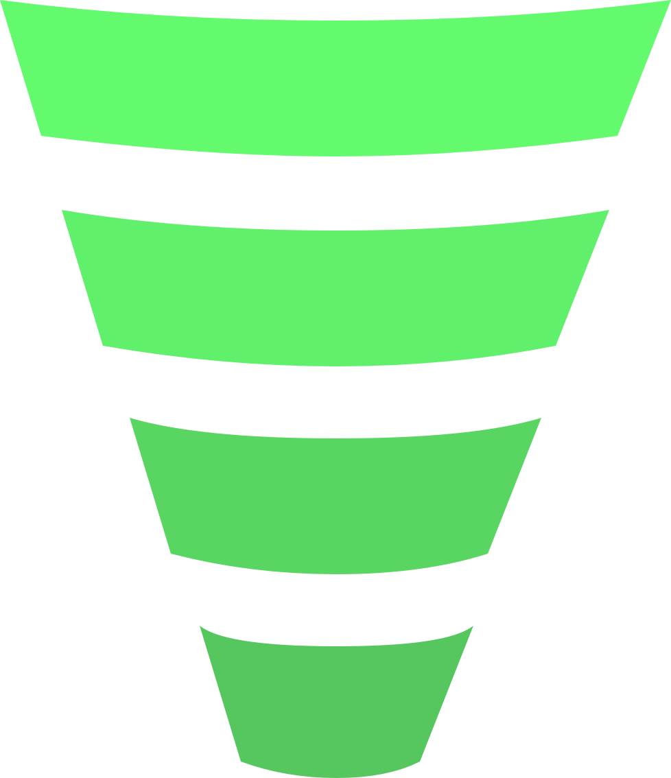 Abstract Green Funnel Graphic PNG