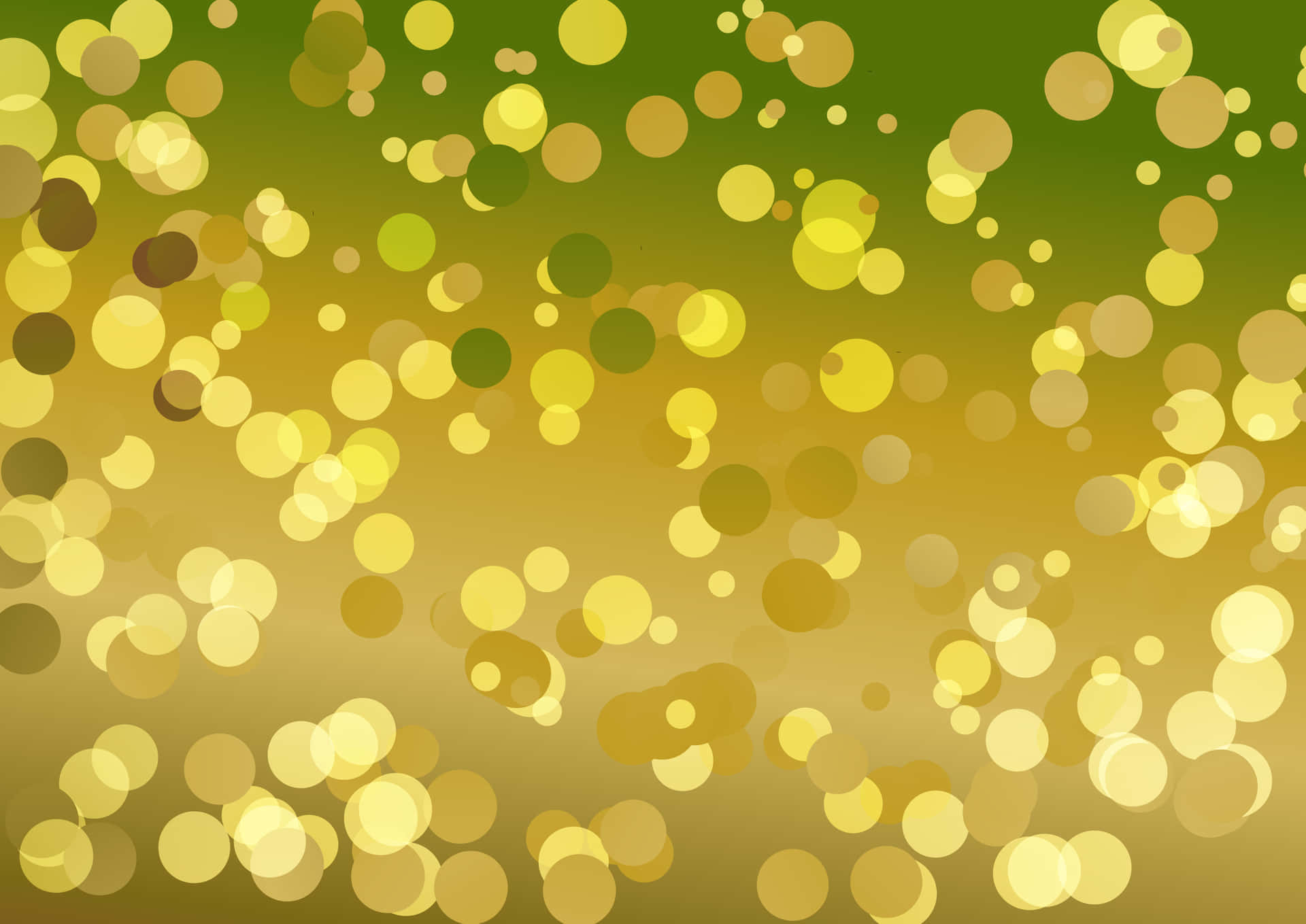 Abstract Green Gold Bokeh Background Wallpaper