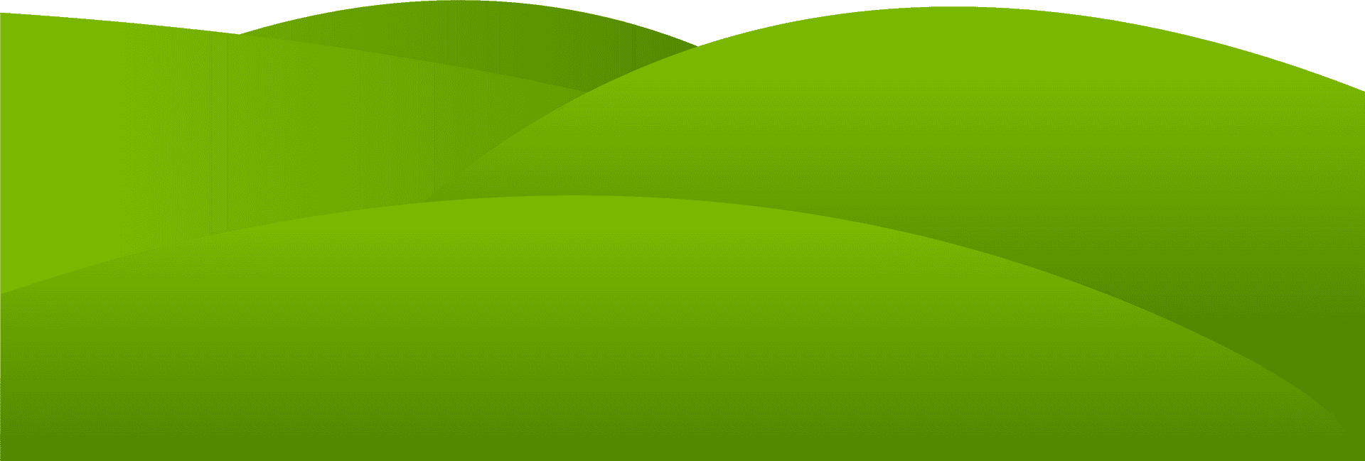 Abstract Green Hills Vector PNG