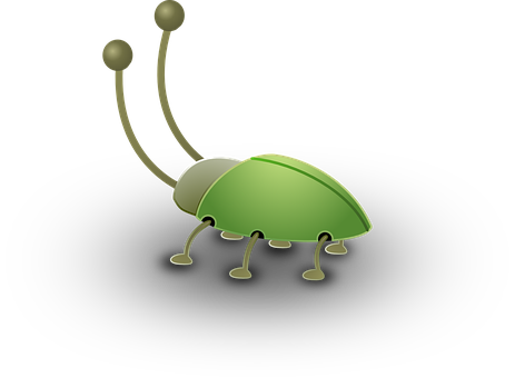 Abstract Green Insect Illustration PNG