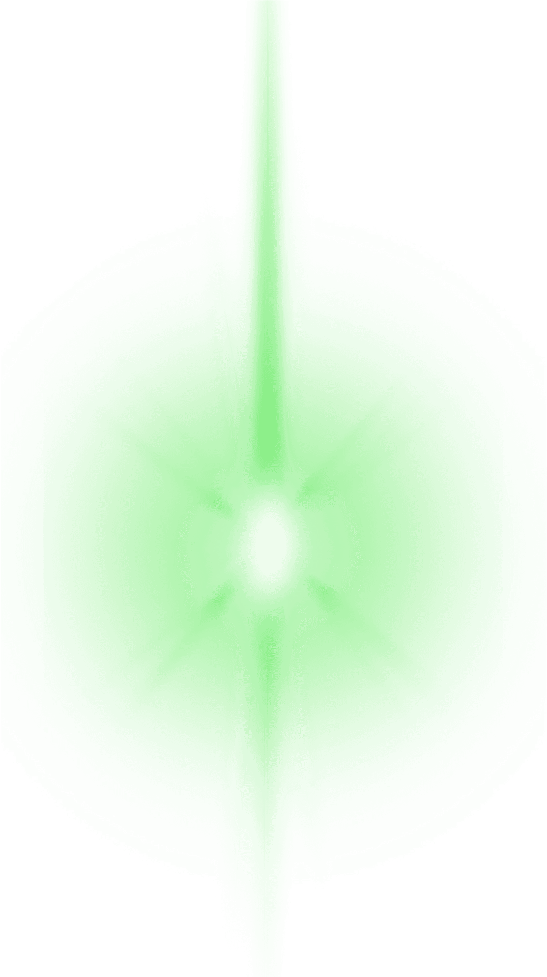 Abstract Green Light Emission PNG